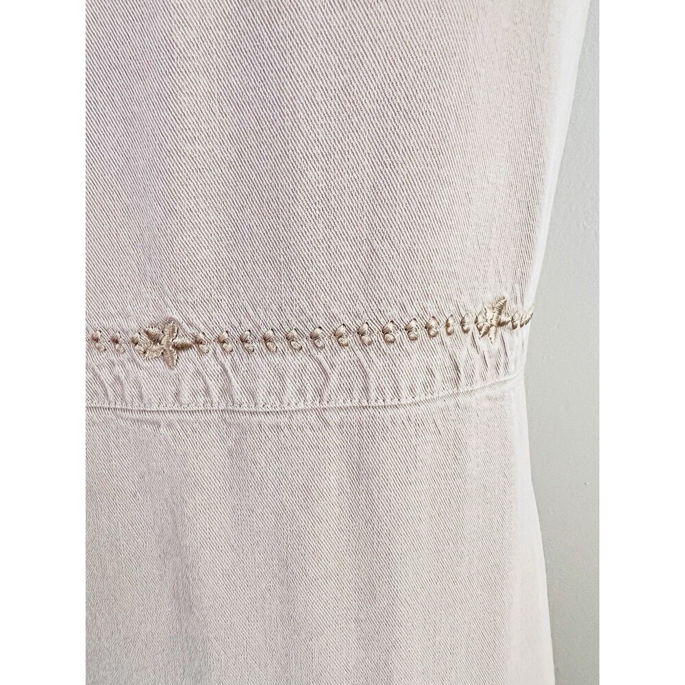 VIntage Outfit JPR Beige Linen Feel Maxi Dress Coastal Lagenlook Resort Wear XL - Picture 4 of 8